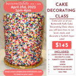 Cake Decorating Class at Buttermilk Falls Inn + Spa
