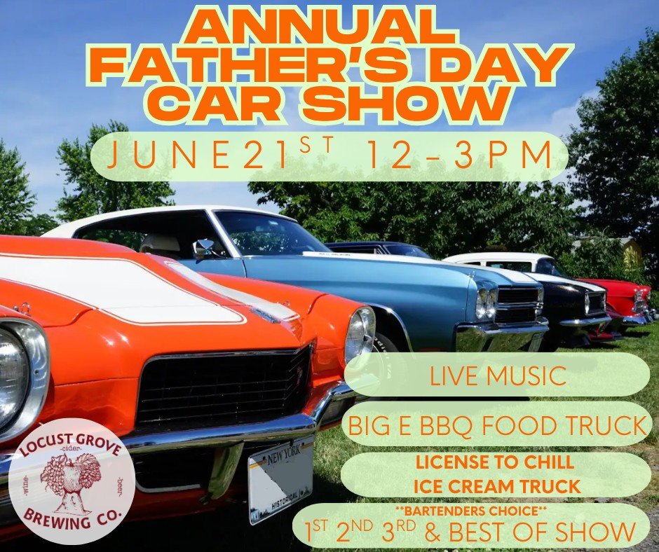Locust Grove Brewery Annual Father’s Day Car Show