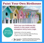 Paint Your Own Birdhouse