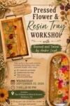 Pressed Flower and Resign Tray Workshop
